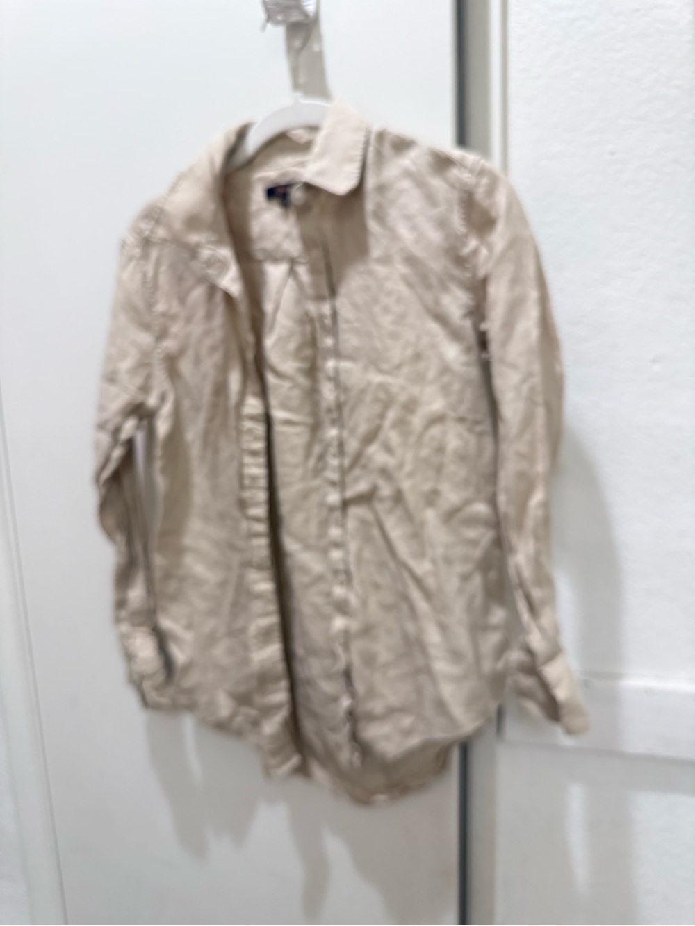 Quince 100% linen Beige Button-Up Shirt XS